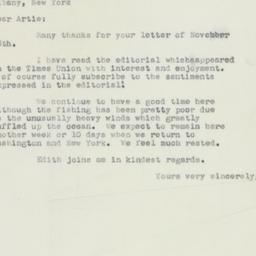 Letter: 1951 December 3