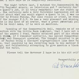 Letter: 1957 October 23