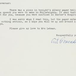 Letter: 1957 October 7