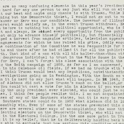 Letter: 1952 February 23
