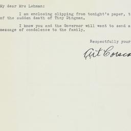 Letter: 1954 April 8