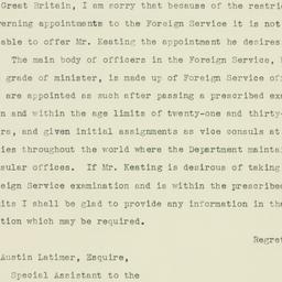 Letter: 1935 October 14