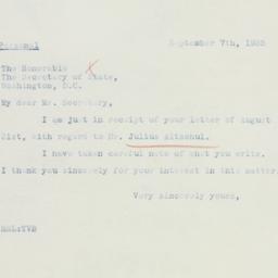 Letter: 1935 September 7