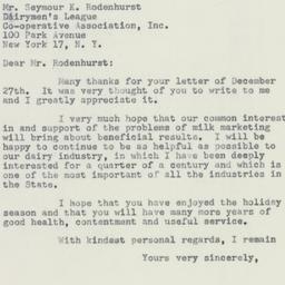 Letter: 1956 January 2