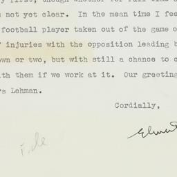 Letter: 1953 November 2