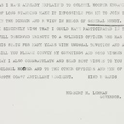 Telegram: 1940 November 9