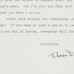 Letter: 1954 January 28