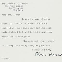 Letter: 1963 December 7