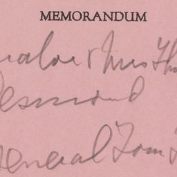 Memorandum: n.d.