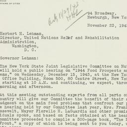 Letter: 1943 November 23