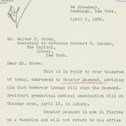 Letter: 1939 April 5