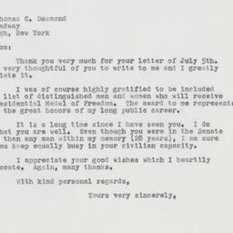 Letter: 1963 July 9
