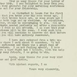 Letter: 1949 October 20