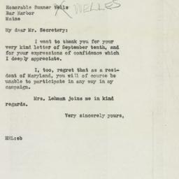 Letter: 1946 September 19