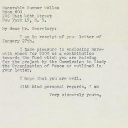 Letter: 1954 February 3