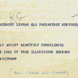Telegram: 1963 December 8