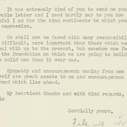 Letter: 1947 December 2