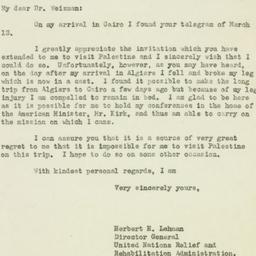 Letter: 1944 March 29