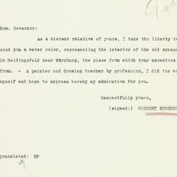 Letter: 1933 May 26