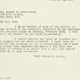 Letter: 1947 February 28