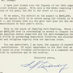 Letter: 1946 December 10