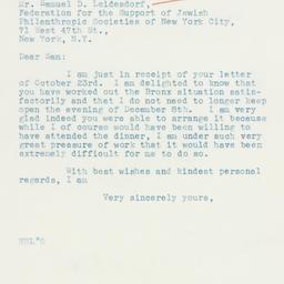 Letter: 1935 October 25