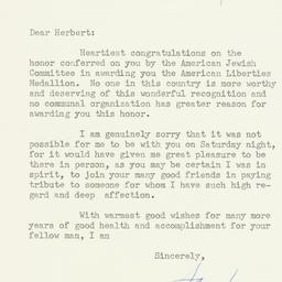 Letter: 1956 October 16