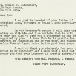 Letter: 1932 September 27