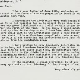 Letter: 1955 June 23
