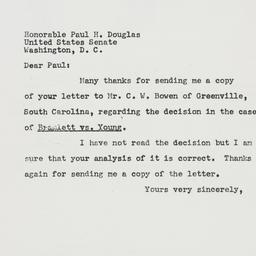 Letter: 1956 August 6