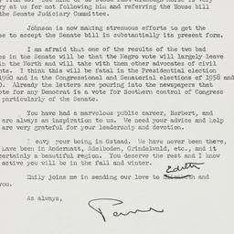 Letter: 1957 August 10