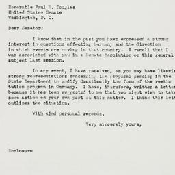 Letter: 1951 August 29