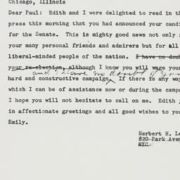 Telegram: 1953 December 18
