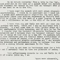 Letter: 1957 March 11