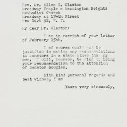 Letter: 1950 March 15