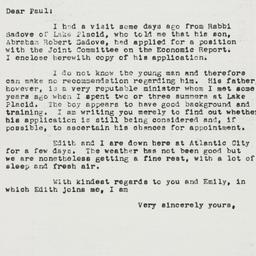 Letter: 1955 April 7