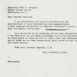 Letter: 1951 May 31