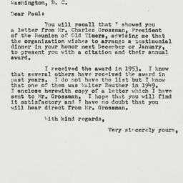 Letter: 1954 May 19