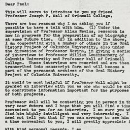Letter: 1957 April 23