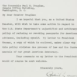Letter: 1951 October 13