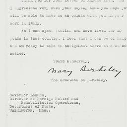 Letter: 1943 September 3