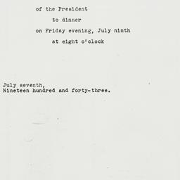 Letter: 1943 July 7