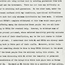 Memorandum: 1944 December 13
