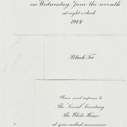 Invitation: 1944 June 7