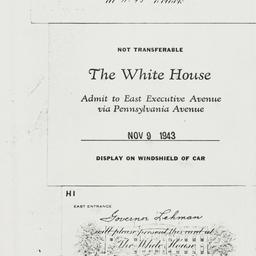 Invitation: 1943 November 9