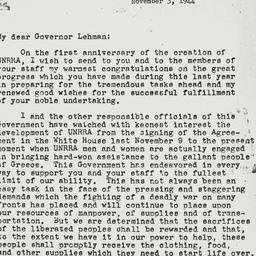 Letter: 1944 November 3