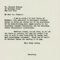 Letter: 1932 November 19