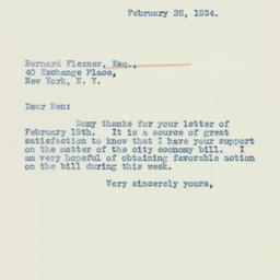 Letter: 1934 February 26