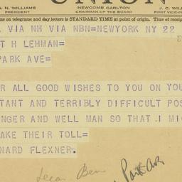 Telegram: 1942 November 22