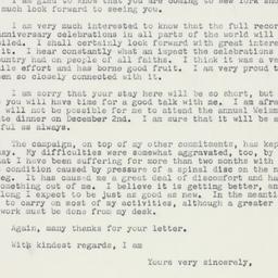 Letter: 1958 November 10